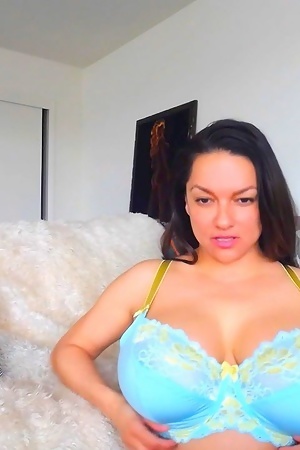 Monica Mendez Naturally Busty Beauty in Lingerie