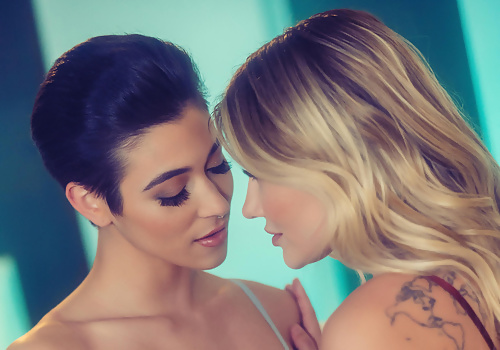 Adria Rae and Brooklyn Gray Matching Lingerie and Magical Lesbian Pleasure